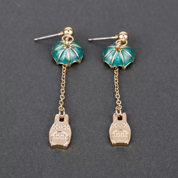 My Neighbor Totoro Umbrella Earrings - Picture 3 of 5